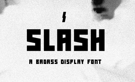 Slash - Free display font